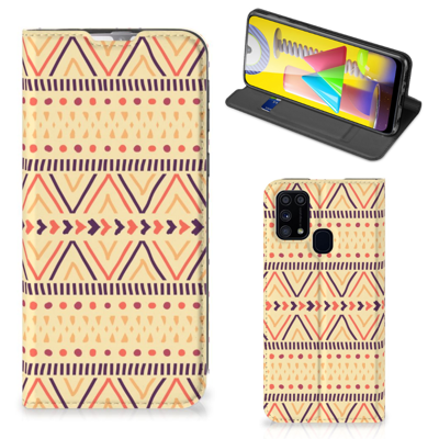 Samsung Galaxy M31 | Hoesje met Magneet | Aztec Yellow