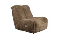 Dutchbone Verstelbare Fauteuil 'Hamilton' Chenille, kleur Bruin - thumbnail