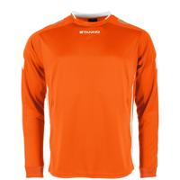 Stanno 411003 Drive Match Shirt LS - Orange-White - XXL - thumbnail