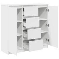 Dressoir met lades 100,5x35x98,5 cm spaanplaat wit - thumbnail