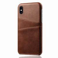 Casecentive Leren Wallet back case iPhone XS Max bruin - thumbnail