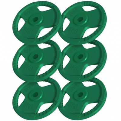 Voordeelbundel 30 kg (6 x 5 kg) Halterschijven Gripper Gietijzer - 30/31 mm
