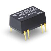 TracoPower TDR 3-1222WI DC/DC-converter, print 12 V/DC 12 V/DC, -12 V/DC 125 mA 3 W Aantal uitgangen: 2 x Inhoud 1 stuk(s) - thumbnail