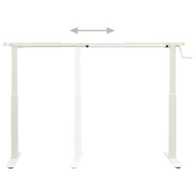 Zit-stabureauframe met slinger handmatig wit - thumbnail