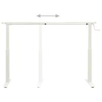 Zit-stabureauframe met slinger handmatig wit - thumbnail