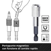 Einhell 118683 Dopsleutel-bitinzetset 1/4 (6.3 mm) 21-delig - thumbnail