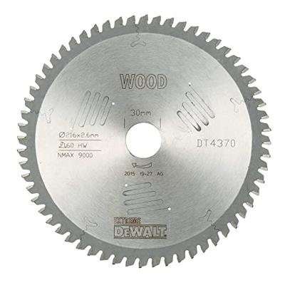 DeWalt Accessoires Cirkelzaagblad 216x30x60t, trapezium, negatief 5°, kerf 2,6mm - DT4370-QZ DeWalt Accessoires Cirkelzaagblad 216x30x60t, trapezium, negatief 5°, kerf 2,6mm - DT4370-QZ
