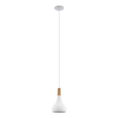 Eglo Moderne hanglampSabinar 18cm wit met houtbruin - 901177