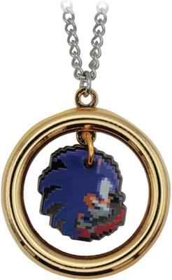 Sonic the Hedgehog Necklace with Pendant Ring - Sonic Sonic the Hedgehog Necklace with Pendant Ring - Sonic