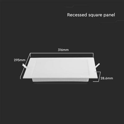 V-TAC 10489 VT-61024 LED-paneel Energielabel: F (A - G) 24 W Wit V-TAC 10489 VT-61024 LED-paneel Energielabel: F (A - G) 24 W Wit