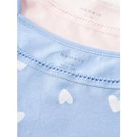 Name it 2-pak meisjes hemdjes - Serenity Heart - Katoenen kinder onderhemden - thumbnail