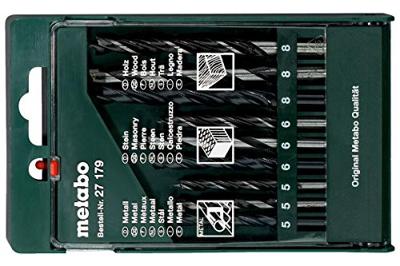 Metabo Accessoires Borencassette, 9 boren hout-metaal-steen - 627179000