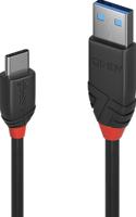 LINDY USB-kabel USB 3.2 Gen1 USB-C stekker, USB-A stekker 1.50 m Zwart 36917 - thumbnail