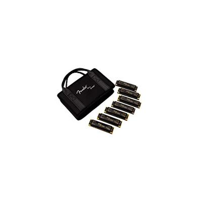 Fender Blues Harmonica DeVille 7' Set in Case, 0990702049