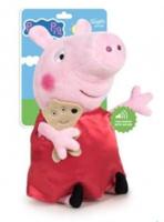 Nickelodeon knuffel met geluid Peppa Pig 27 cm pluche rood - thumbnail