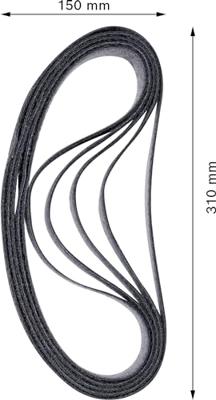 Bosch Accessoires Expert N470 schuurband 40 x 760 mm, grof - 1 stuk(s) - 2608901254