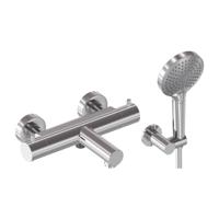 Badthermostaat Combiset MAY Incl. Verstelbare Wandsteun, Doucheslang 125 cm & 3-Standen Handdouche Chroom - thumbnail