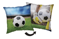 Voetbal sierkussen 40 x 40 cm - thumbnail