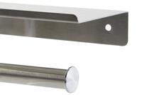 Toiletrolhouder DKD Home Decor 18 x 9,7 x 7,5 cm Zilverkleurig Roestvrij staal - thumbnail