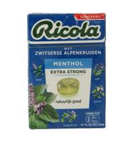 Ricola Menthol Extra Strong Suikervrij Doosje - thumbnail