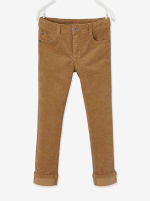 De slim fluwelen jongensbroek camel De slim fluwelen jongensbroek camel