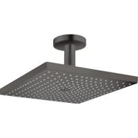 Hoofddouche HansGrohe Raindance E 300 1jet Plafondbevestiging Geborsteld Zwart Chroom - thumbnail