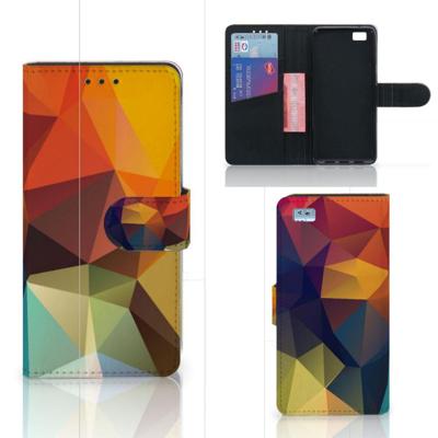 Huawei Ascend P8 Lite | Book Case | Polygon Color