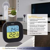 TFA Dostmann FUN Draadloze thermometer Zwart - thumbnail