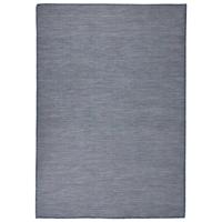 VidaXL Buitenkleed platgeweven 160x230 cm blauw - thumbnail