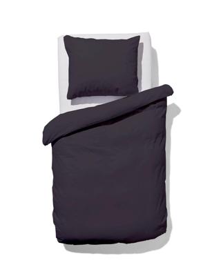 HEMA Dekbedovertrek 140x200/220cm zacht katoen donkergrijs (donkergrijs)