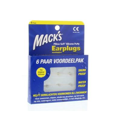 Mack's Oordopjes Zacht 6 paar