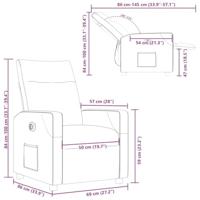 Fauteuil elektrisch verstelbaar stof blauw - thumbnail