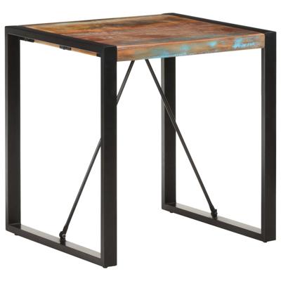 Eettafel 70x70x75 cm massief gerecycled hout Eettafel 70x70x75 cm massief gerecycled hout