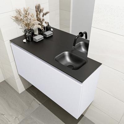 MONDIAZ OLAN 100cm toiletmeubel cale. LEX wastafel urban rechts geen kraangat MONDIAZ OLAN 100cm toiletmeubel cale. LEX wastafel urban rechts geen kraangat