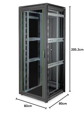 Digitus DN-19 42U-8/8-B-1 19inch-patchkast (b x h x d) 800 x 2053 x 800 mm 42 HE Zwart (RAL 9005) Digitus DN-19 42U-8/8-B-1 19inch-patchkast (b x h x d) 800 x 2053 x 800 mm 42 HE Zwart (RAL 9005)
