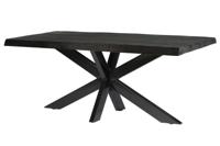 Livingfurn Eettafel 'Norris Spider' Mangohout en staal, 240 x 100cm - thumbnail