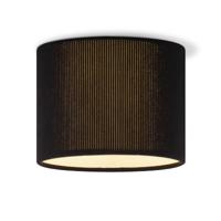 Corduroy Plafondlamp - Cilinder - Black - Scandinavische stijl - ø22 x 17 cm - E27 Fitting - Geschikt voor Woonkamers en slaapkamers - thumbnail