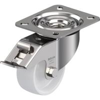 Blickle LEX-PO 75G-FI Zwenkwiel met rem Wieldiameter: 75 mm Draagvermogen (max.): 150 kg 1 stuk(s) - thumbnail