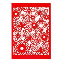 Creativ Company Patroonkarton, vel 10,5x15 cm, 200 gr, rood, 10 stuk/ 1 doos - thumbnail