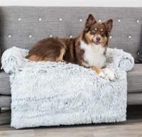TRIXIE SOFA BED HARVEY MEUBELBESCHERMER HOEKIG WIT / ZWART 90X90 CM - thumbnail
