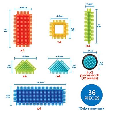 Bristle Blocks box met 36 stuks