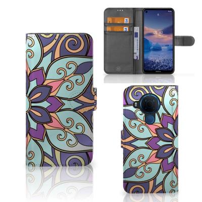 Nokia 5.4 Hoesje Purple Flower Nokia 5.4 Hoesje Purple Flower