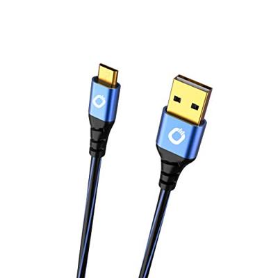 Oehlbach USB-kabel USB 2.0 USB-A stekker, USB-micro-B stekker 3.00 m Blauw Vergulde steekcontacten 9333 Oehlbach USB-kabel USB 2.0 USB-A stekker, USB-micro-B stekker 3.00 m Blauw Vergulde steekcontacten 9333