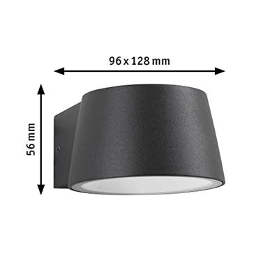 Paulmann Capea 2200K Wand 94713 Buitenlamp (wand) LED 6 W Zwart Paulmann Capea 2200K Wand 94713 Buitenlamp (wand) LED 6 W Zwart