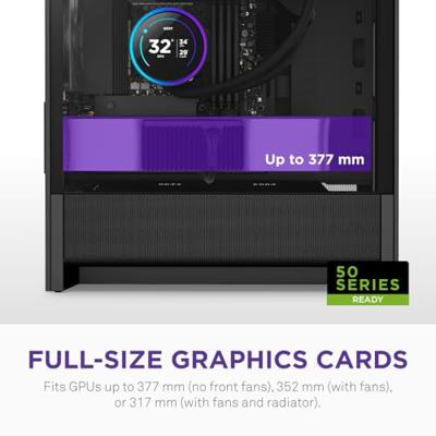 ATX Semi-toren doos NZXT CC-H31FB-01 Zwart ATX Semi-toren doos NZXT CC-H31FB-01 Zwart