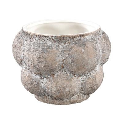 PTMD bloempot fareeda s grijs 14 cm | 12 stuks