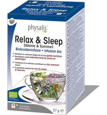 Physalis Biokruideninfusie Relax & Sleep Thee 20Stuks
