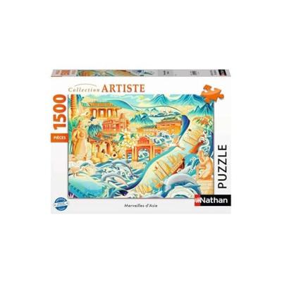 Nathan Editions - 016182 - puzzel van 1500 stukjes - De wonderen van Azië