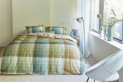 Beddinghouse Beddinghouse Dekbedovertrek Dorian Grey Green 200x200/220 cm