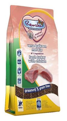 Renske Super Premium verse kalkoen met kip voer voor kitten 1,5kg